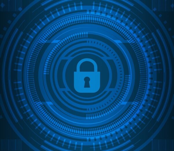 Free cyber security technology network illustration