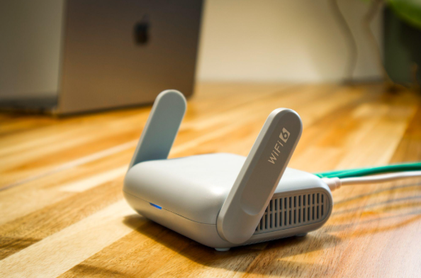 white wifi router
